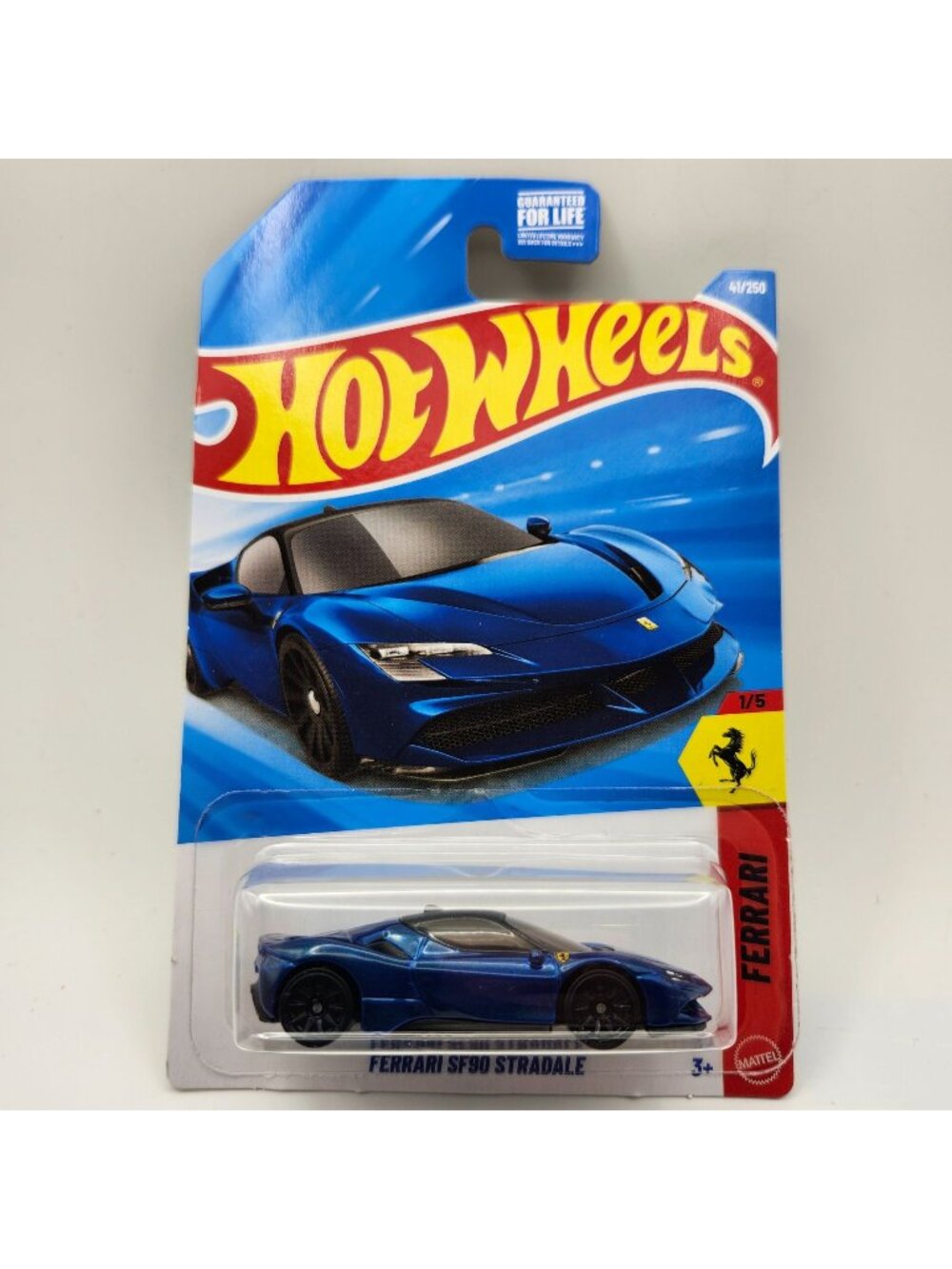 Hot Wheels Ferrari SF90 Stradale Blue 1/6 41/250